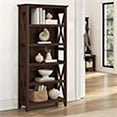 thumbnail image 2 of Scranton & Co Transitional 5-Shelf Wood Tall Bookcase in Bing Cherry, 2 of 8