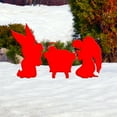 thumbnail image 6 of EWASWON Christmas Christmas 3D Angel Yard Stakes - 3-Piece Red Acrylic Outdoor Decor, Weather-Resistant Lawn Decorations for Holiday Garden Courtyard, 6 of 6