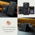 thumbnail image 4 of Dg.Ming M2 Series 3-Fold Card Bag Wallet Leather Phone Case, For Iphone 16 Pro, iPhone 13, 4 of 10