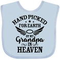 thumbnail image 3 of Inktastic Handpicked for Earth by My Grandpa in Heaven Angel Wings Boys or Girls Baby Bib, 3 of 4