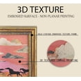 thumbnail image 3 of Vintage Gold Framed Wild Horses Running Canvas Wall Art, 3D Textured Western Horse Landscape Painting Picture Wall Decor Stunning Whimsical Horses Poster Print Artwork for Living Room Home Decoration, 3 of 18