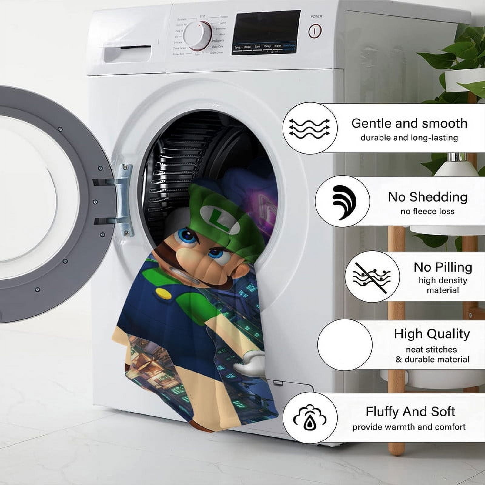 luigis mansion Throw Blanket Gifts for Fans Lover Girls Boys Women Present Hoodie Him Bed 30"x40"