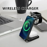 Wireless Charging Station 3 In 1 Charging Station For Multiple Devices 15W Wireless Charger Stand IOS/Android