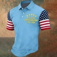 thumbnail image 2 of RMGVDSD 4th of July Polo Shirts for Men 250 Years America Anniversary Patriotic Shirt Short Sleeve Casual Collared Shirt For Independence Day Celebration Comfort Golf Shirts, 2 of 4