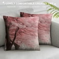thumbnail image 3 of Pratyus Pink Flowers Pillow Covers for Couch Sofa Indoor Outdoor Soft and Durable Spring Season High-Quality 1PC 12x12in, 3 of 5