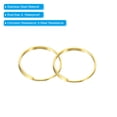 thumbnail image 4 of Uxcell 12mm/0.5" OD Chandelier Split Rings Split Circular Ring Clips Golden 400 Pack, 4 of 6
