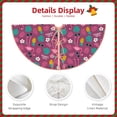 thumbnail image 3 of Fuzoiu Summer Flamingo Print Christmas Tree Skirt,Xmas Christmas Decorations,Xmas Tree Mat for Farmhouse Holiday New Years Home Party Decor Tree Rugs-30", 3 of 6