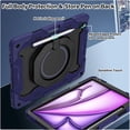 thumbnail image 4 of Iokmax for iPad Air 13 Inch Case M2 2024 with HD Screen Protector & Shoulder Strap & Pen Holder [ 15FT Drop Protection] Heavy Duty Military Case for iPad Air 13 M2 - Rotating Stand for Kids, 4 of 6
