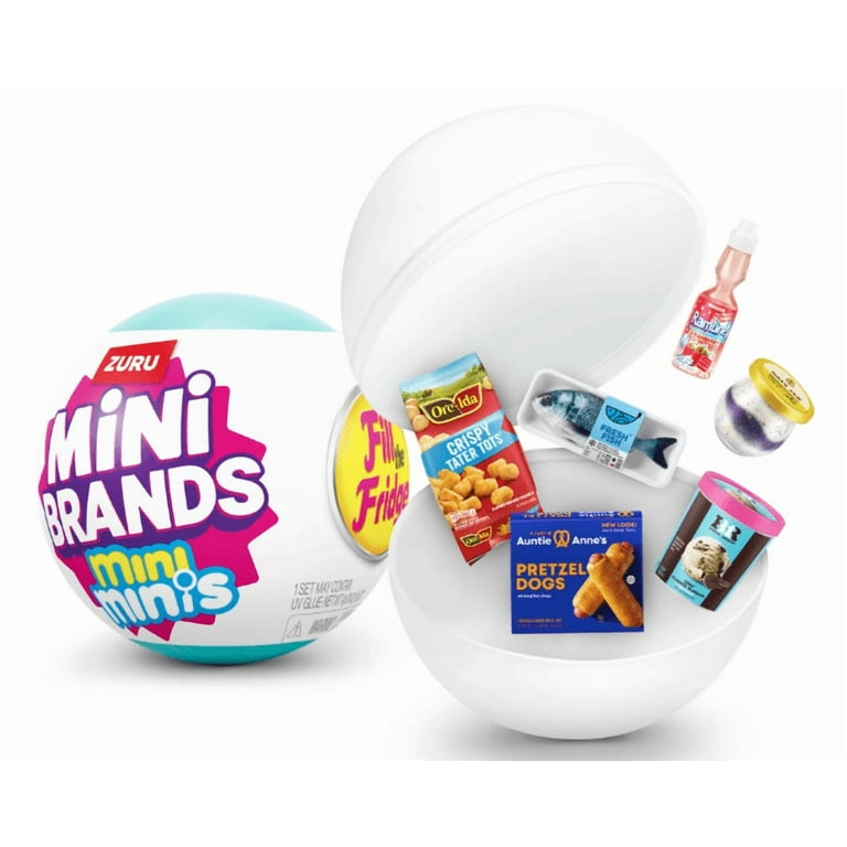 Mini Brands Fill the Fridge Playset (Assorted) Plus 2 S1 Mini