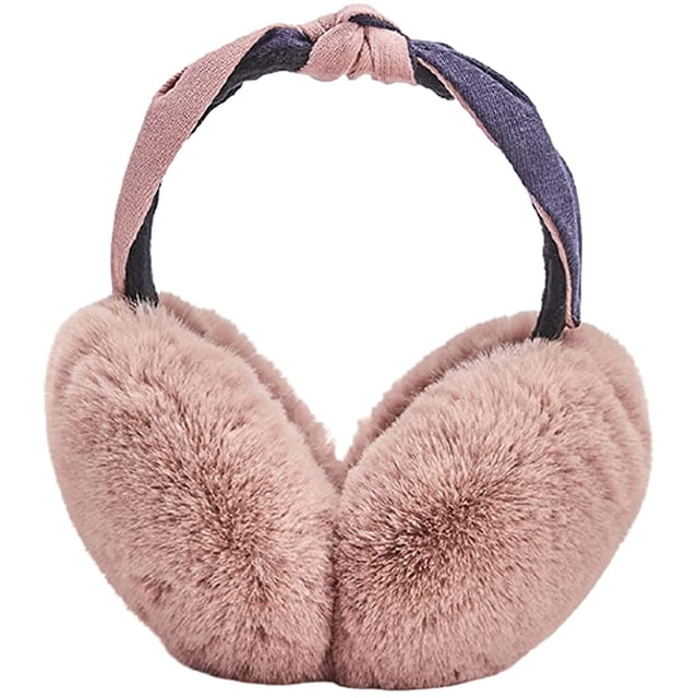 LinYooLi Cache-Oreilles Chauds en Fourrure pour Femmes Filles, Cache-Oreilles en Fausse Fourrure pour Usage Extérieur