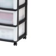 thumbnail image 4 of 4-Drawer Storage Cart with Organizer Top and Smooth-glide Casters for Offices, Hobby Rooms, Dorm Rooms, Black, 4 of 5