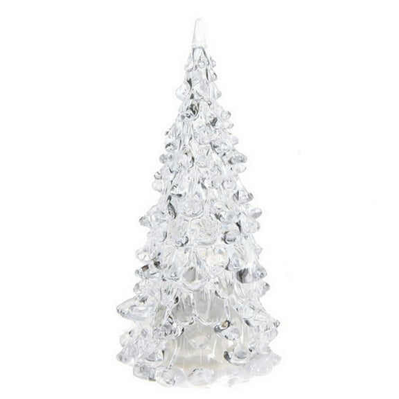 FOLOYORI 1Pack Cute Light Mini Christmas Tree With Transparent For Aisle And Deck Decorations