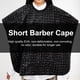 thumbnail image 4 of Capa de Peluquería Negra en EVA, Impermeable y Resbaladiza, Ideal para Corte y Tinte en Casa o Salón, 4 of 6