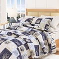 thumbnail image 6 of Coastal Quilt Set - Lightweight, Soft, All-Season - 3-Piece Reversible Bedding Set (Twin / Twin XL, Coastal Patchwork), 6 of 6