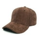 thumbnail image 1 of Gorra de béisbol de pana, clásica, ajustable, suave y lisa, color café, 1 unidad., 1 of 5