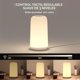 thumbnail image 5 of Lámpara táctil de mesita de noche, [diseño elegante y modo RGB] Lámpara pequeña regulable de 3 vías para dormitorio, lámpara LED con luces blancas cálidas, lámpara inteligente multicolor de, 5 of 14