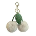 thumbnail image 2 of Anhility Furry Cherry Keychain, Super Soft Cherry Bag Charms, Fit for Bags&Wallets, Car Cherry Accessories Keychians Gifts for Women Mom Daughter Christmas Bag Accessory, Gray, 2 of 6