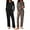 Black/Leopard, variant on Avidlove 2 Pack Women Pajama Set Soft Long Sleeve Print Top and Pajama Bottoms Sleepwear Pjs Cozy Loungwear with Pockets S-XXL