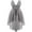 Grey, variant on Aislor Kids Junior Teen Girl's Sleeveless Bridesmaid High Low Hem Formal Wedding Dress Dusty Pink 10
