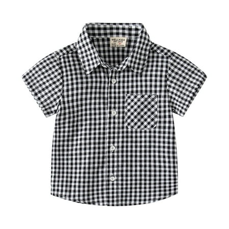 

Pimfylm Classic Tees Baby Boys Boys Summer Casual Short Sleeve Graphic Prints T Shirt Tee Black 18-24 Months