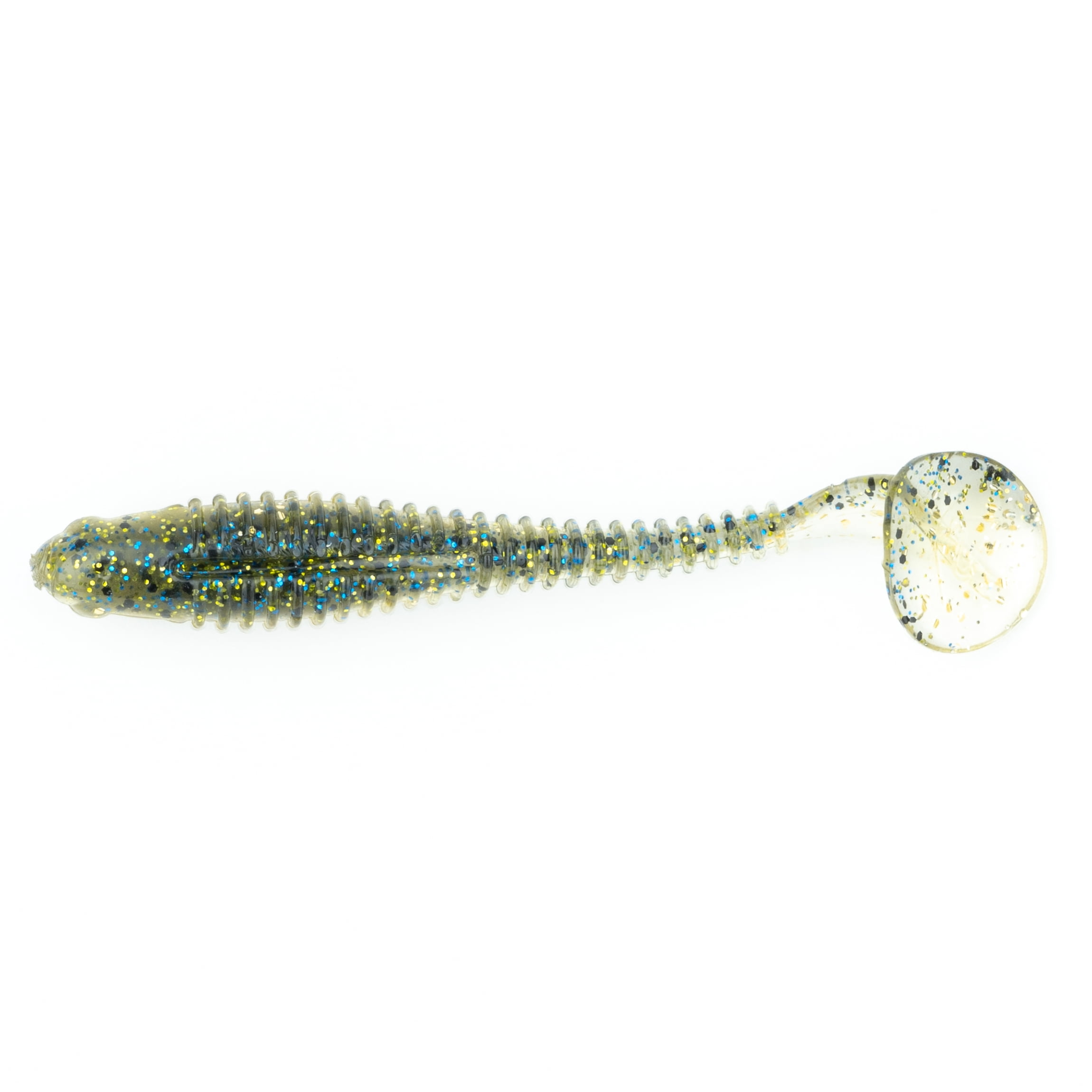 (2 pack) Ozark Trail 4" Shudder Swimmer, Bluegill Flash, 5 pieces Fishing Soft Baits