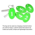 thumbnail image 5 of Uxcell Metal Number Tags Key Tag with Ring, 1-5 Numbered Oval 50x30mm/2x1.2inch Green for Coding, Decoration,5pcs, 5 of 5