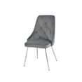 thumbnail image 1 of Topline Home Furnishings Velvet Side Chair with Chrome Legs, 1 of 6
