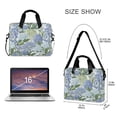 thumbnail image 3 of FORMRS 16" Laptop Bag Carrying Sleeve Case with Handle Travel Shoulder Briefcase, Vibrant Hydrangeas Pattern, 3 of 8