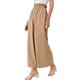 thumbnail image 2 of VISgogo Pantalones largos de pierna ancha para mujer, color sólido, cintura alta, ajuste holgado, bolsillos laterales, pantalones, pantalones casuales simples VISgogo moda, 2 of 5