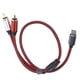 thumbnail image 4 of Mecanografíe el cable de audio de Cto RCA, rendimiento afinado finamente del cable de audio masculino de TypeC RCA Jack del chapado en oro, 4 of 8