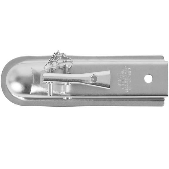 Straight Trailer Coupler, 3500 lbs Capacity, Pickup Trucks, SUVs, Zinc Plated Surface,Heavy Duty Trailer Tongue Coupler, for 2-Inch Hitch Ball, 2-Inch Channel, Ideal for Towing Station Wagons