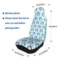 thumbnail image 4 of Xecao Husky Head Print Car Seat Cover in That Fits Most Cars, Vans, SUVs, and Trucks., 4 of 7