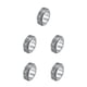 thumbnail image 1 of Guardurnaity Anillo de banda Punk giratorio aniversario cumpleaños nudillo moda hombres joyería marido vacaciones accesorios plata tamaño 12 Plata Talla 12 5piezas, 1 of 6