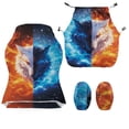 thumbnail image 7 of TSOVTHRID Wolf Flame Water Print Gaming Chair Cover with Armrest Cover, Elastic Computer Reclining Chair Slipcover Removable Computer Chair Cover Non Slip Desk Chair Seat Protector, 7 of 7