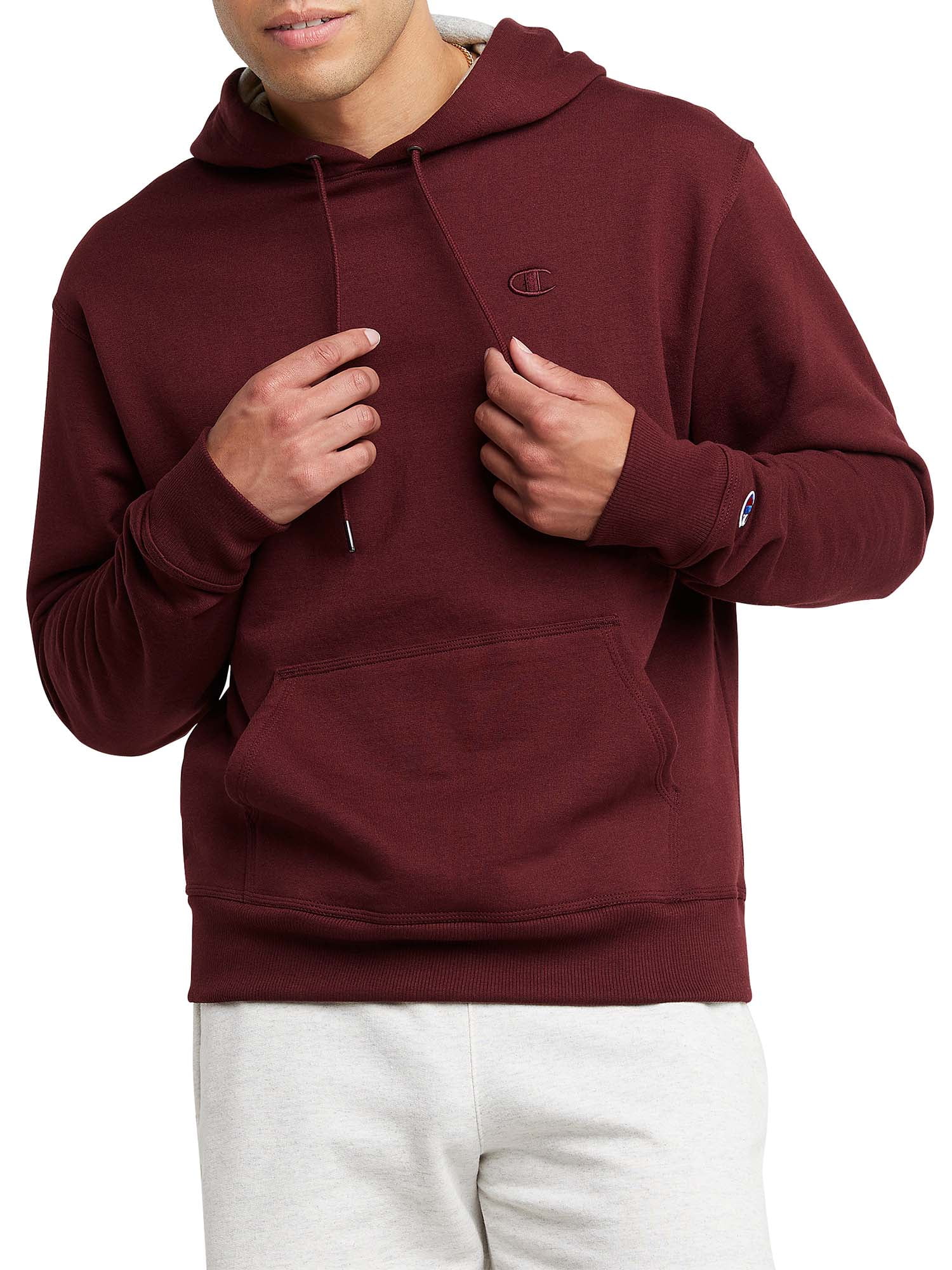 Champion Men's and Big Men's Powerblend Fleece C Logo Pullover Hoodie, up  to Size 4XL - Walmart.com