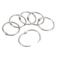 thumbnail image 1 of Unique Bargains 1.2' OD Office Book Rings, Silver, 12 Count, 1 of 5