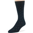 thumbnail image 6 of 7BIGSTARS KINGDOM Men's Dress Socks Cotton -6 pack- Thin Business Casual Argyle, Dotted, Striped, Solid, Sock Size 10-13 Shoe Size 6-12 L Black, 6 of 10