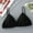 Black, variant on Deepwonder Bralettes For Women Triangle Bra Wireless Padded Bralette Wire Free V Neck Sleep Bra for Women Girls V Neck Women Bra With Elastic Straps