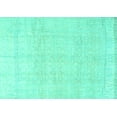 thumbnail image 1 of Ahgly Company Indoor Rectangle Persian Turquoise Blue Traditional Area Rugs, 7' x 9', 1 of 4