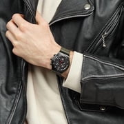 Swatch I New Chrono Unisex Watch Casual Polymer Black Quartz Waterproof By The Bonfire
