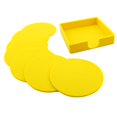 thumbnail image 1 of AMLESO 7pcs Chaud et Froid Boisson Caoutchouc Silicone Coaster Bar Napperon, Jaune, 1 of 7