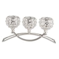 thumbnail image 2 of CUITING Crystal Candle Holder 3 Candelabra  Table Centerpiece Wedding Buffet Table Ornaments   Golden, 2 of 8