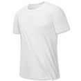 thumbnail image 2 of SEAOPEN Men's Short Sleeve Upf 50+ T-Shirt Quick Dry Athletic Running Swim Top Tee Performance Water Shirts Today White,L, 2 of 5