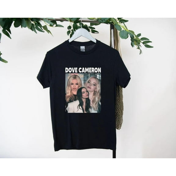 Dove Cameron T-Shirt with Pop Star Vibes and Glam Look, for men & women, up to size 5XL.