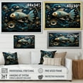thumbnail image 4 of Designart "Aquatic Azure: Matsya, The Hindu God II" Hinduism Floater Framed Wall Art Prints, 4 of 5