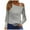 Gray, variant on Lindreshi Long Sleeve Shirts for Women Women's Fashion Casual One Shoulder Drop Shoulder Long Sleeve Pullover Long Sleeve Top