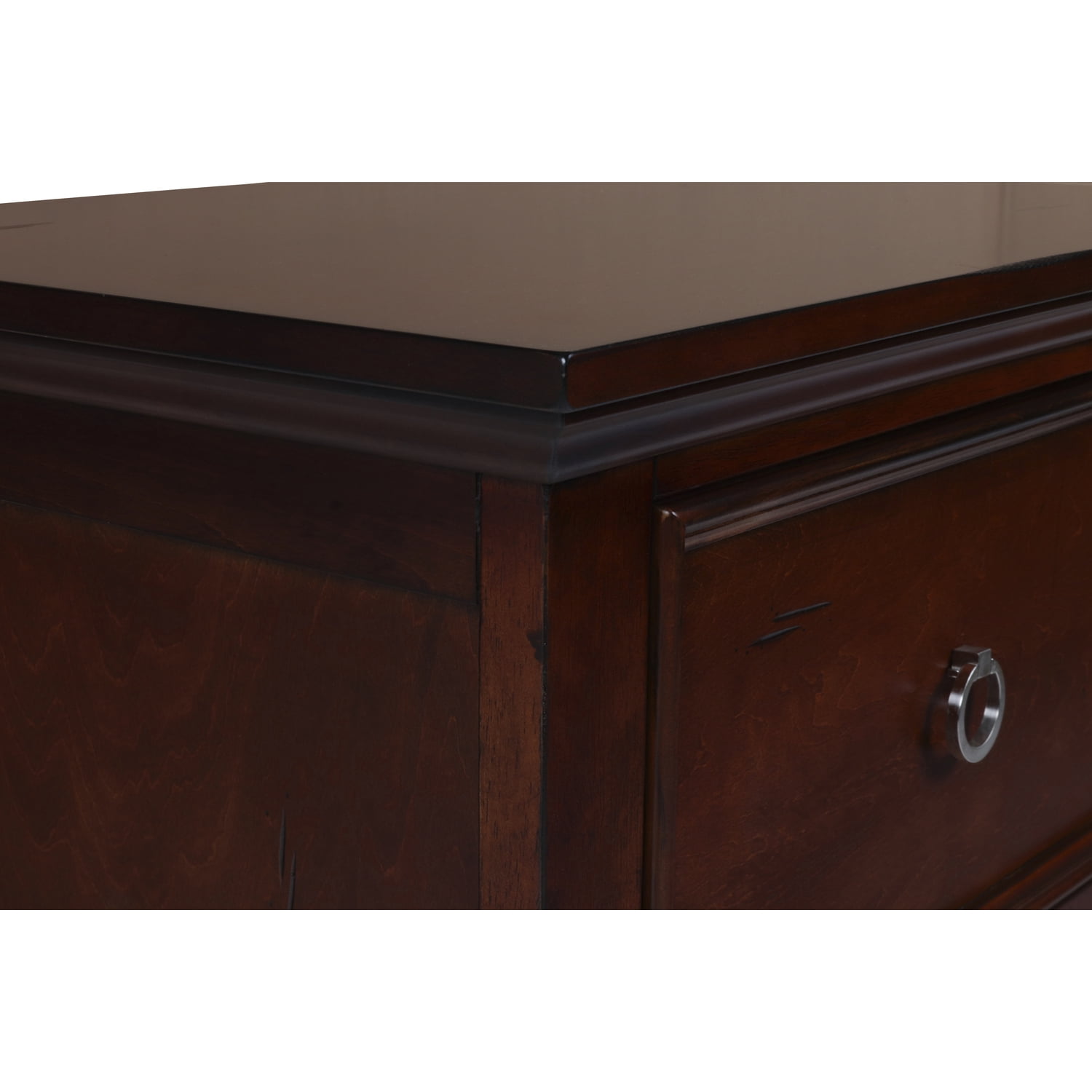 New Classic Furniture Tamarack Solid Wood 2-Drawer Nightstand in Cherry
