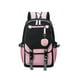 thumbnail image 1 of Mochilas adolescentes con puerto USB, negra, para notebook 15.6", tabletas. Regalo para estudiantes o amigas. (Negro+Rosa), 1 of 3