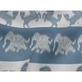 thumbnail image 3 of oneOone Tissu Jersey Viscose Rayéimprimé Éléphant & Ikat Cheval BTY 60 Pouces de Large, 3 of 4