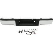 Step Bumper Chrome Face Bar and Pads W/O Tow Hook Holes For Models W/O Rear Object Sensor for 2009-2014 Ford F-150 King Ranch